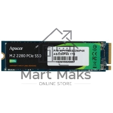 Накопитель SSD Apacer 1Tb, M.2 2280 AS2280P4X, PCIe 3.0 x4, NVMe, R/W 2100/1700