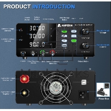 Лабораторный блок питания Amperin AI-MWS3030U 30V, 30A