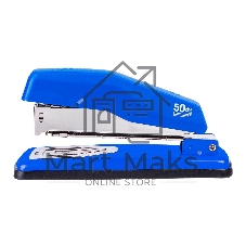 Степлер Deli E0414S/Blue 24/6 26/6 (25 листов) синий, 50 скоб, коробка