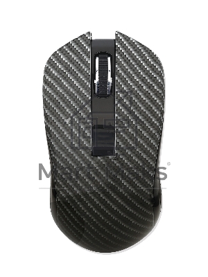 Мышь беспроводная Qumo Kevlar M26 черный, 1600 dpi, радиоканал, USB, кнопки - 4