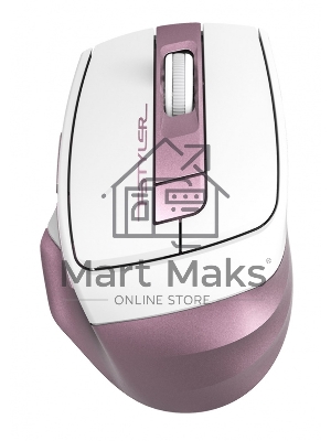 Мышь беспроводная A4Tech Fstyler FG35 розовый/белый, 2000 dpi, радиоканал, USB, кнопки - 6