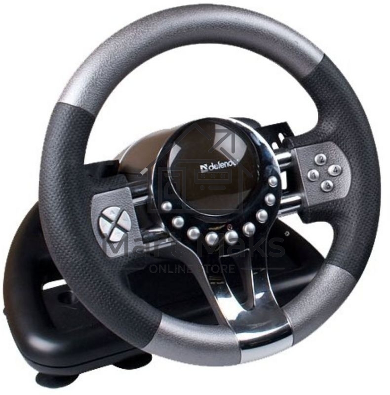 Игровой руль Defender FORSAGE 12 кн+2перекл.+1перекл. 8-ми позиц., USB