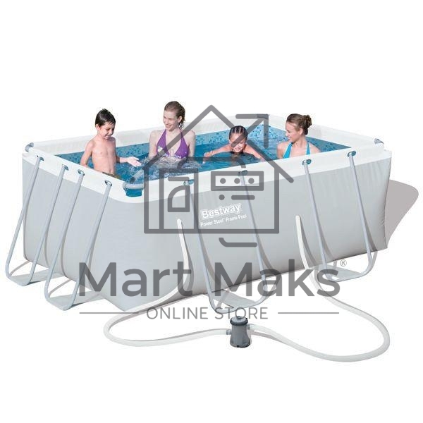 Каркасный бассейн Power Steel с ф.-насосом 282*196*84 см, 3662 л, Bestway 56629