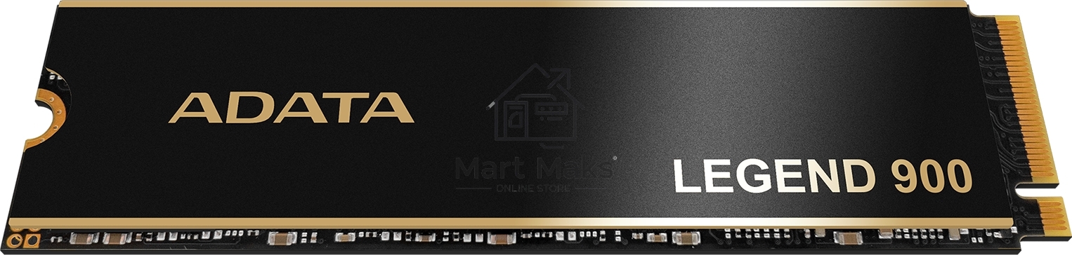 Накопитель SSD ADATA LEGEND 900, 512Gb, PCIe 4.0 x4, M.2 2280, NVMe, R/W 6200/2300, с радиатором