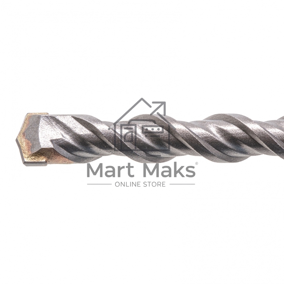 Бур по бетону, двойная спираль, Cobalt W-tip, 12x260 мм, SDS PLUS Denzel