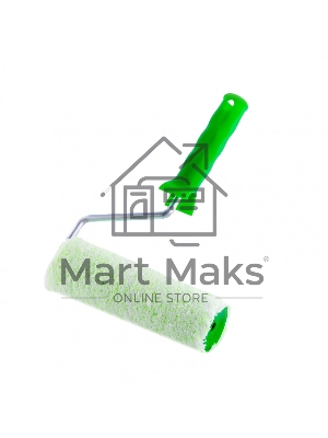 Валик Сибртех Работы с древесиной, 180 мм, ворс 12 мм, D - 48 мм, D ручки - 8 мм, микроволокно