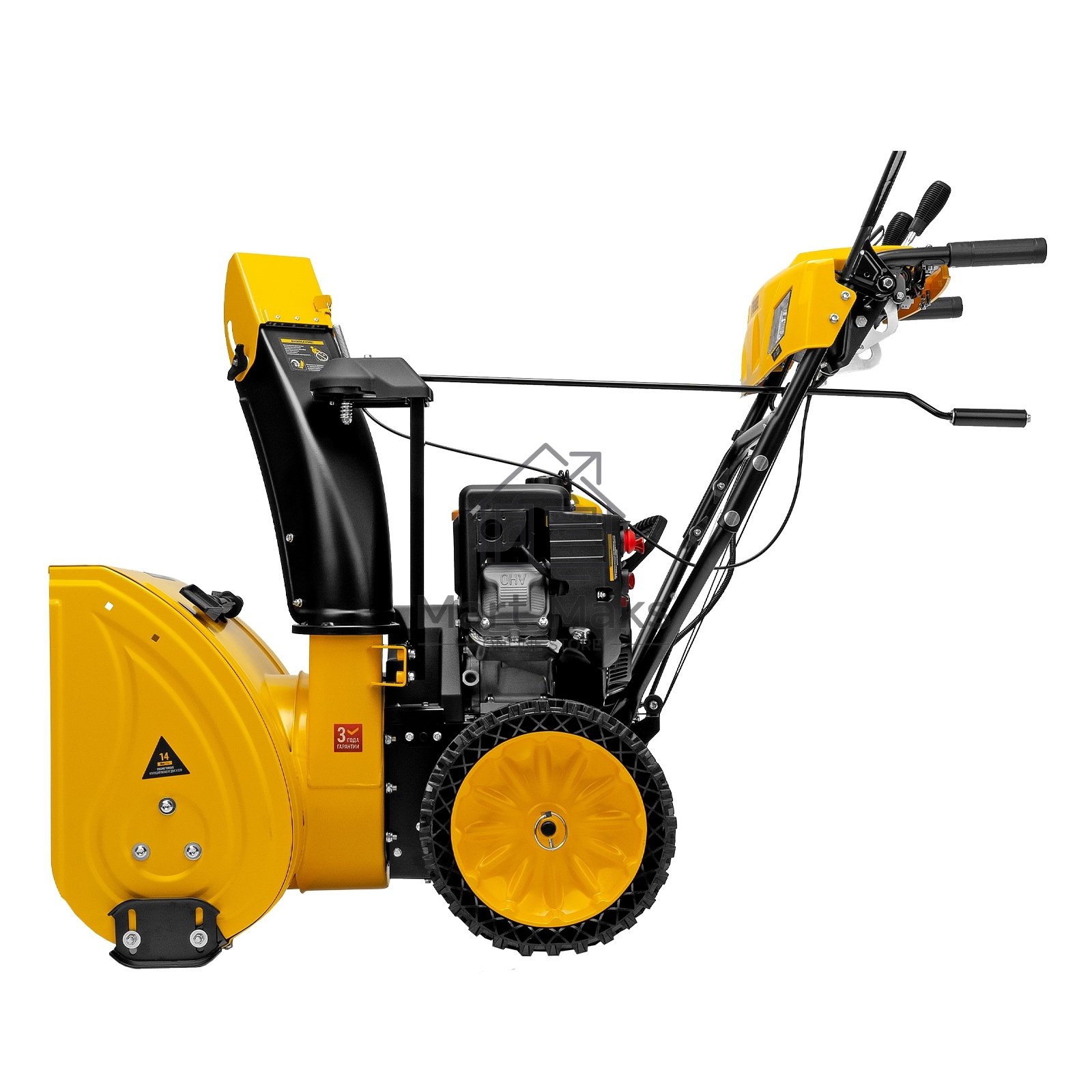 Бензиновая снегоуборочная машина SBM 610S PRO, 212cc, эл.старт, фара, обогрев Denzel