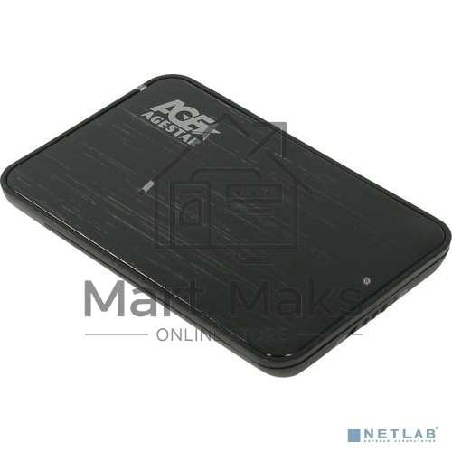 Внешний корпус для HDD AgeStar 3UB2A8-6G SATA алюминий черный 2.5