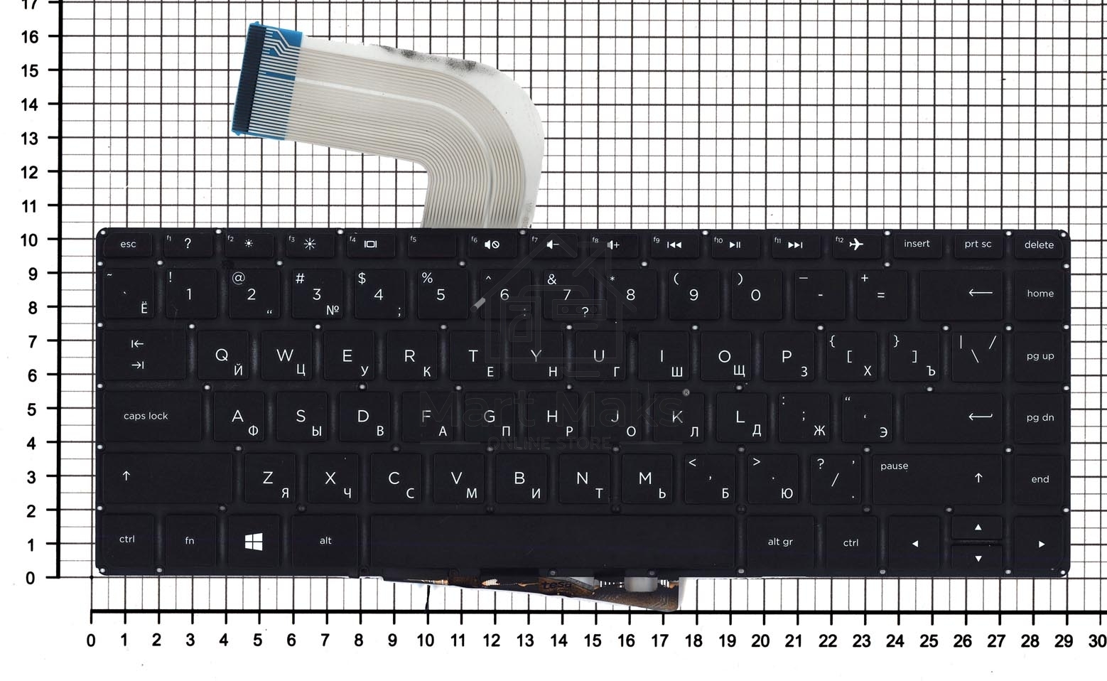 Клавиатура для ноутбука HP Pavilion 14-V черная