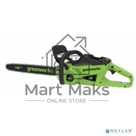 Цепная пила аккумуляторная GreenWorks GD40CS20X, 40V, 40 см, 2000 Вт, бесщеточная, без АКБ и ЗУ (2008807)