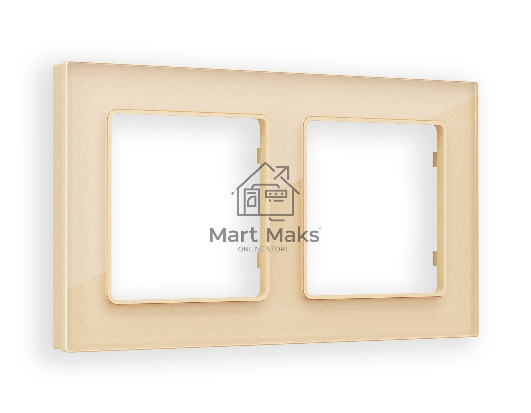 Рамка ALFA Platos (Шампань Стекло органическое) 2-ая AF330602