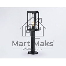 Светильник Ambrella light ST2417 BK/CL черный/прозрачный IP54 E27 max 40W 110*110*500