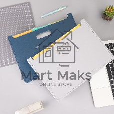 Лоток вертикальный Deli 63951DK-BLUE для бумаг A4 темно-синий, полипропилен