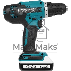 Дрель-шуруповерт Makita DF488D002, 18 В, 1,5 Ач, 42 Нм, щеточный
