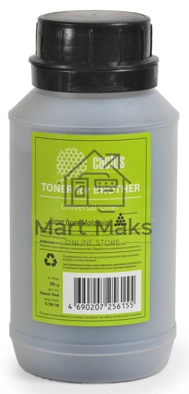 Тонер Cactus CS-TBR-100 черный (флакон 100гр) Universal toner для Brother