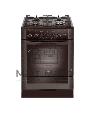 Плита комбинированная Gefest ПГЭ 6502-02 0045 коричневый, конфорок 4 газовых, духовка 55 л, 60 см x 85 см x 60 см