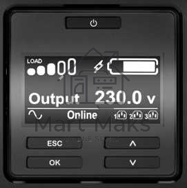 Источник бесперебойного питания APC Smart-UPS SRT, 1000VA/1000W, On-Line, Extended-run, Rack 2U (Tower convertible), черный