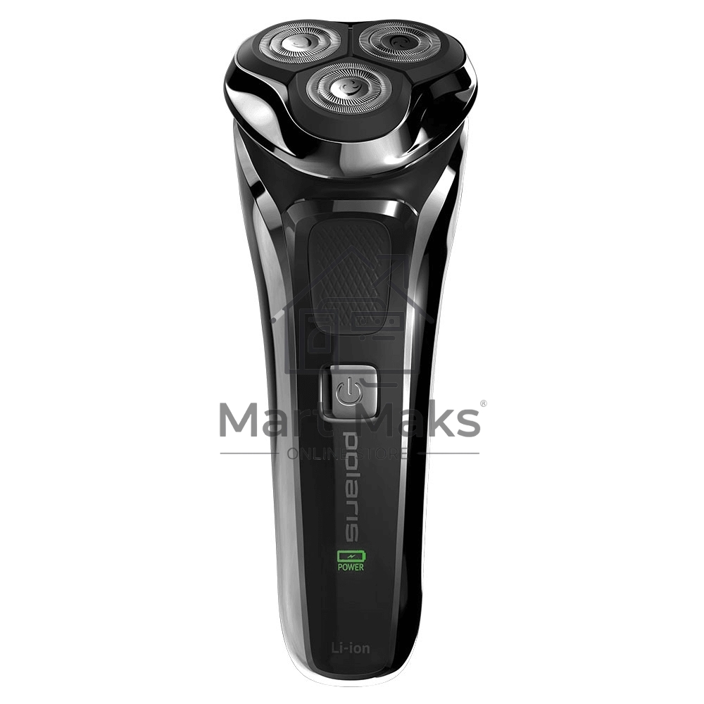 Бритва Polaris PMR 0305R wet&dry PRO 5 blades элктрическая, черный/хром