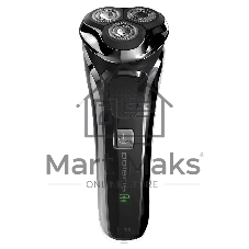 Электробритва Polaris PMR 0305R wet&dry PRO 5 blades элктрическая, черный/хром