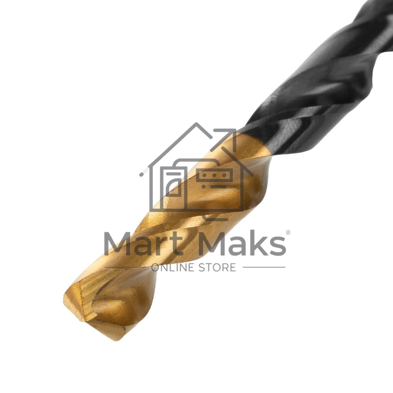 Сверло по металлу, 7 мм, HSS-Tin, Golden Tip, 10 шт. Denzel