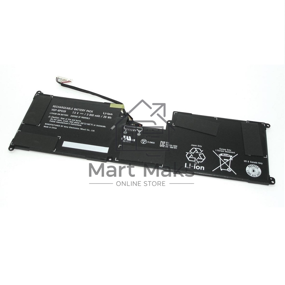 Аккумуляторная батарея для ноутбука Sony Vaio Tap 11 7.5V 29Wh