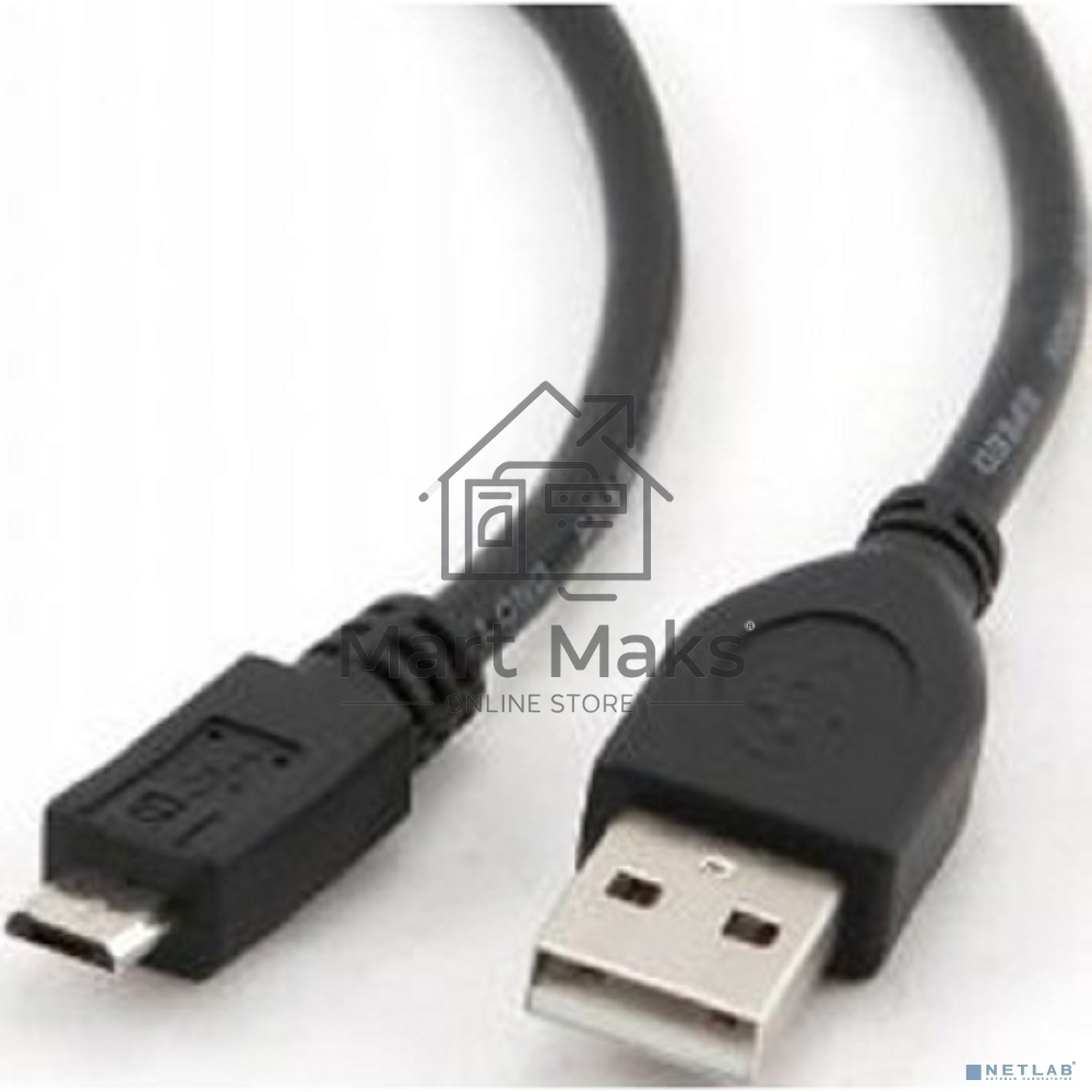 Кабель USB 2.0 Pro Cablexpert CCP-mUSB2-AMBM-10, AM/microBM 5P, 3м, экран, черный, пакет