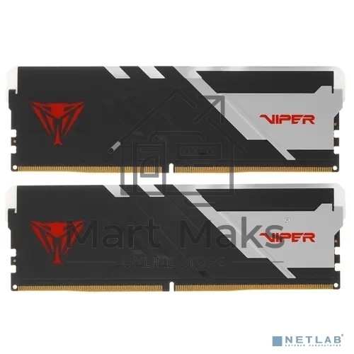 Оперативная память Patriot Viper Venom, DDR5, 32GB (2x16GB), 5600MHz, CL36, DIMM, с радиаторами, RGB, черный