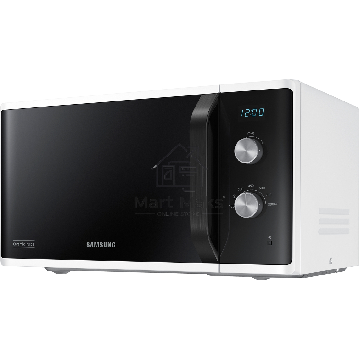 Микроволновая печь Samsung MS23K3614AW белый, 23 л, 800 Вт, переключатели - поворотный механизм