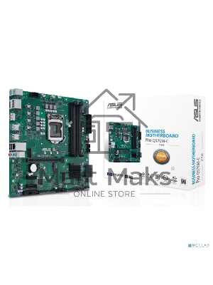 Материнская плата ASUS Pro Q570M-C/CSM, LGA1200, Intel Q570, 4xDDR4, 6xSATA, 2xM.2, 1xPCIe 4.0/3.0 x16, 2xPCIe 3.0 x1, 2xDisplayPort, 1xHDMI, 1x 1Gb LAN, 4xUSB 3.2 Gen 2 (Type-A), 2xUSB 2.0 (Type-A), 3x3.5 мм, 7.1, mATX