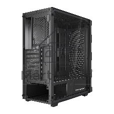 Корпус HSPD M550, Mesh Mid Tower, Black, TG, 0.45 SPCC, no fans ATX, mATX, mITX 160/340/200mm 2x2.5