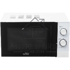 Микроволновая печь WILLZ MOS-2009MW белый, 20 л, 700 Вт, переключатели - поворотный механизм