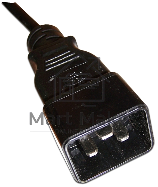 Шнур питания С13-C20, 3х0.75, 220В, 10А, черный,  2 метра