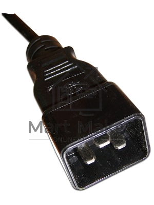 Шнур питания Lanmaster С13-C20, 3х0.75, 220В, 10А, черный, 2 метра