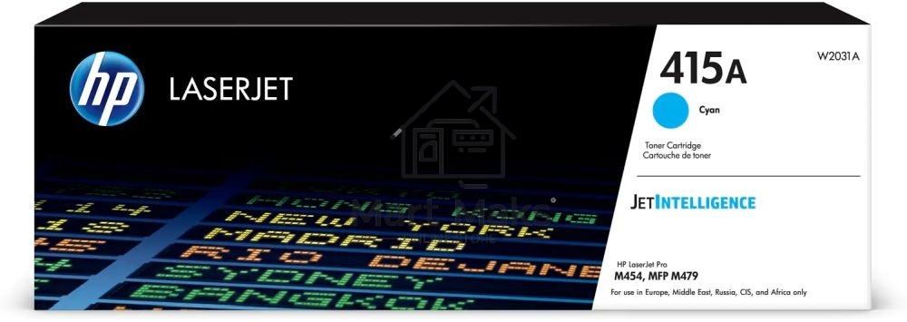 Тонер Картридж HP 415A W2031A голубой (2100стр.) для HP HP LJ M454/MFP M479