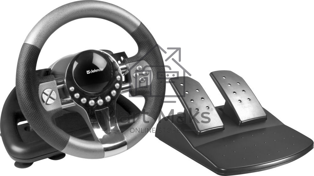 Игровой руль Defender FORSAGE 12 кн+2перекл.+1перекл. 8-ми позиц., USB