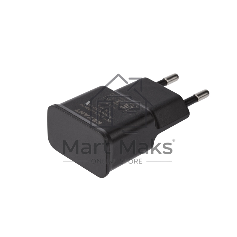 Сетевое зарядное устройство Rexant USB, 5V, 2.1 A, черный