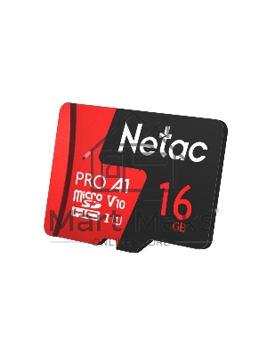 Флеш-накопитель NeTac Карта памяти Netac MicroSD card P500 Extreme Pro 16Gb, retail version w/SD adapter