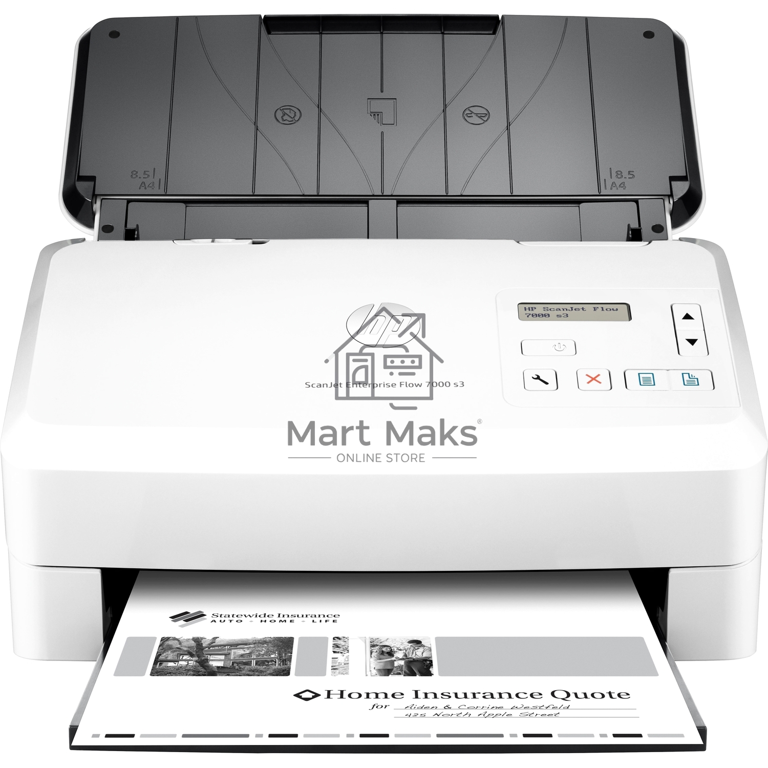 Сканер HP Scanjet Enterprise 7000 s3, протяжный, A4, CIS, 600dpi, USB 2.0 and USB 3.0, ADF 80 sheets, Duplex, 75 ppm/150 ipm, 1y warr (замена L2730B SJ7000 s2)
