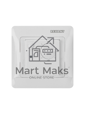 Терморегулятор механическийRX-308G (белый) (совместим с Schneider серии Glossa) Rexant