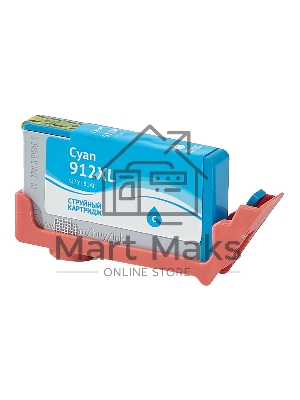 Картридж струйный Sakura 3YL81AE (№912XL Cyan) для HP, голубой, 10,5 мл., 825 к.