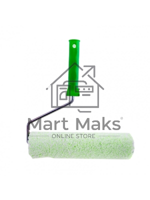 Валик Сибртех Работы с древесиной, 250 мм, ворс 12 мм, D 48 мм, D ручки 8 мм, микроволокно