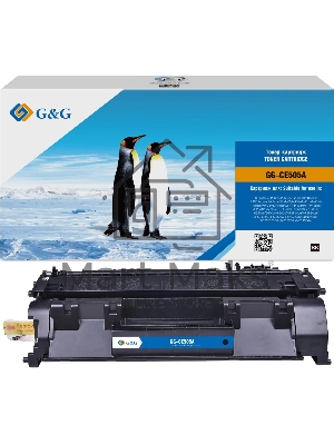 Картридж лазерный G&G GG-CE505A UNIVERSAL черный (2300 стр.) для HP LaserJet P2035, P2035n, P2055d, P2055dn, P2055x; LaserJet Pro 400 M401, M401a, M401n, M401d, M401dn, M401dne, M401dw, MFP M425, MFP M425dn, MFP M425dw