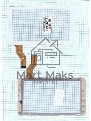 Сенсорное стекло (тачскрин) FM710301KA, белое