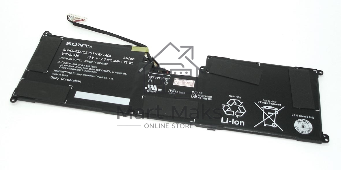 Аккумуляторная батарея для ноутбука Sony Vaio Tap 11 7.5V 29Wh
