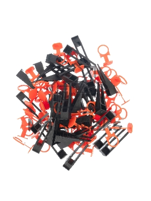 Комплект зажим и клин для системы выравнивания плитки СВП Сибртех Кольцо, 40/40 шт. в пакете