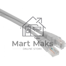 Патч-корд Buro LSZH UTP cat.5e 1м серый RJ-45 (m)-RJ-45 (m)