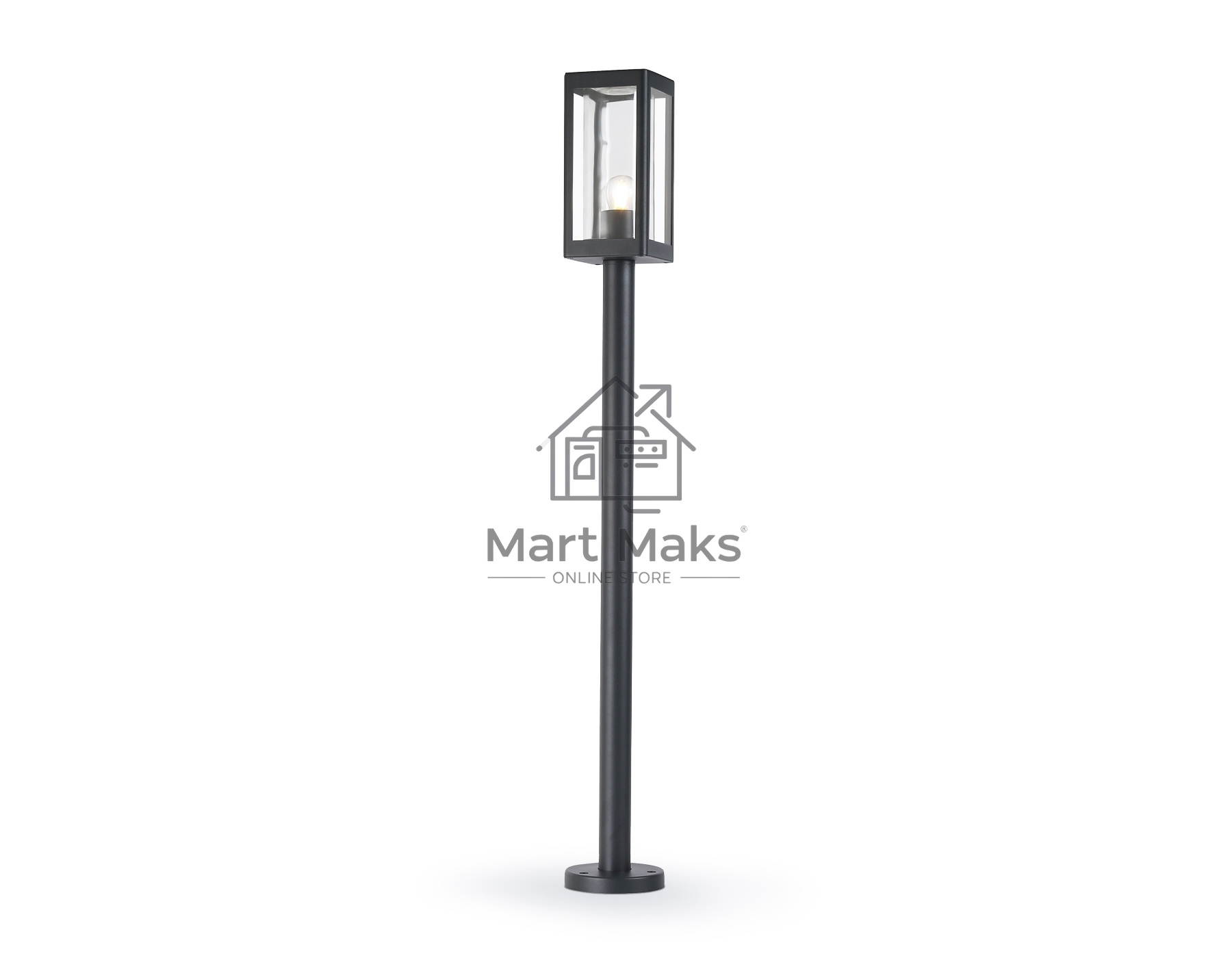 Светильник Ambrella light ST2422 GR/CL серый/прозрачный IP54 E27 max 40W 110*110*1000