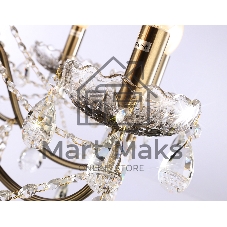 Светильник Ambrella light TR4950/8 SB/CL бронза/прозрачный E14/8 max 40W D620*585