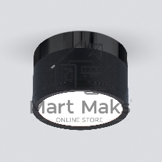 DLR029 10W 4200K / Светильник светодиодный стационарный черный матовый/черный хром