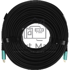 Кабель аудио-видео Cactus CS-HDMI-AOC-2.1-70 HDMI (m)/HDMI (m) 70м. позолоч.конт. черный